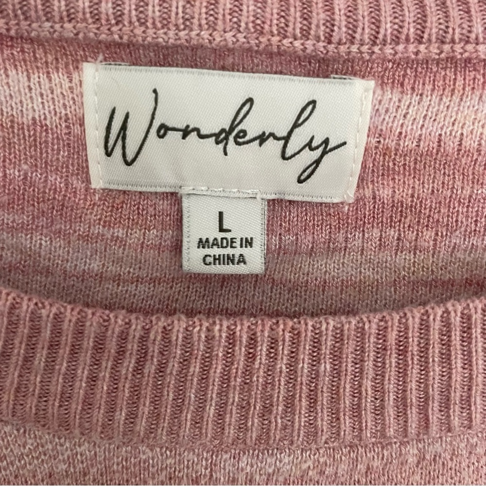 Wonderly Light Pink Sweater Size L - Picture 5 of 9